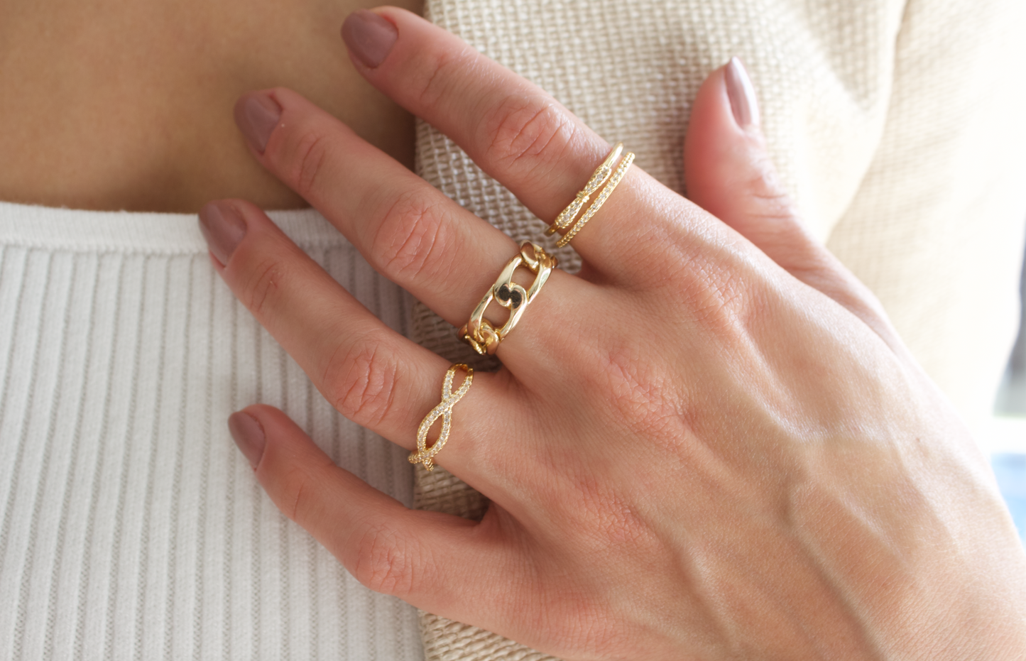 CZ Infinity Ring