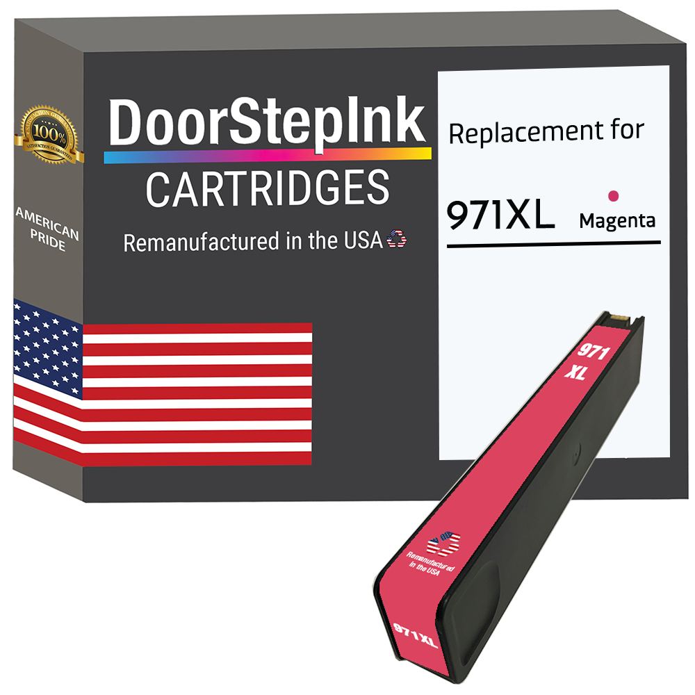 DoorStepInk Brand for HP 971XL (CN627AM) Magenta Remanufactured in the USA Ink Cartridge
