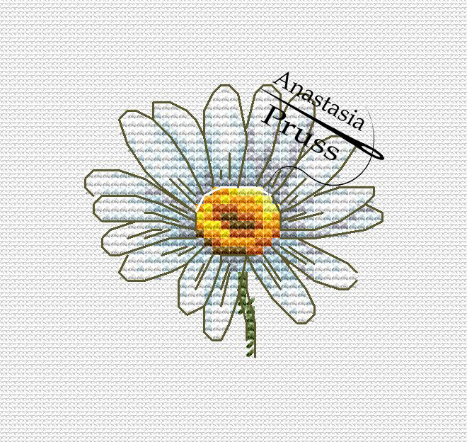 Mini Chamomile - PDF Cross Stitch Pattern
