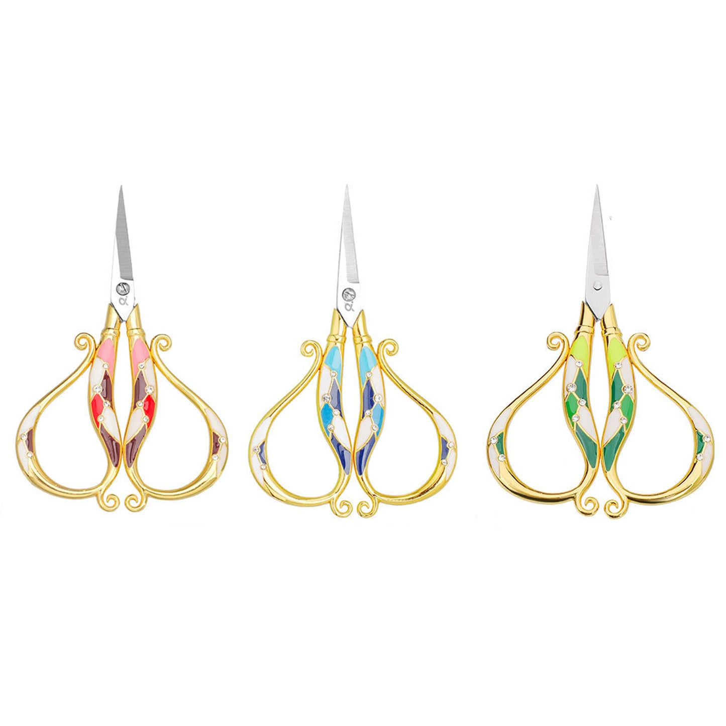 Craft Scissors for Felting & Embroidery Wizardi F07-M13-2-green