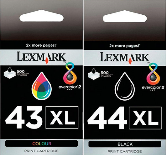 Lexmark #43XL & #44XL Black/Color Combo Pack Ink Cartridge