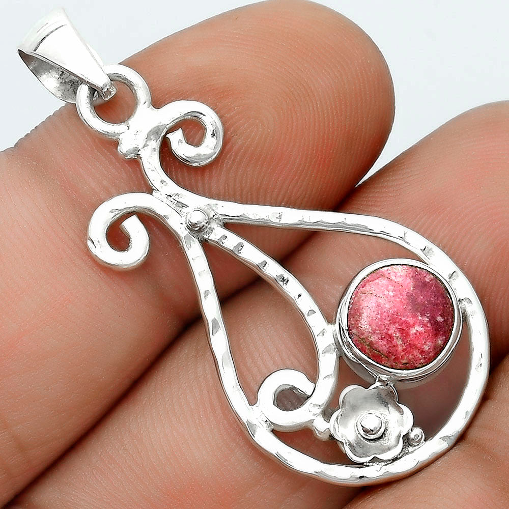 Natural Pink Thulite - Norway Pendant P-1714 SDP123873