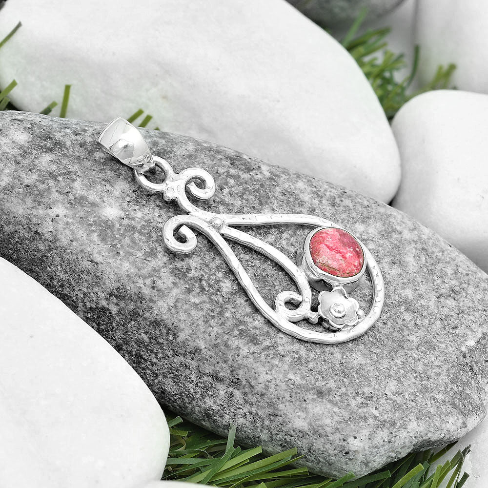 Natural Pink Thulite - Norway Pendant P-1714 SDP123873