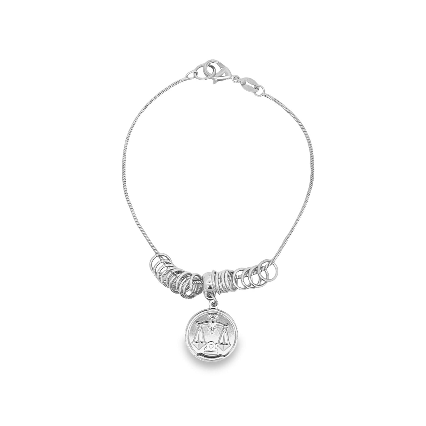 Astrology Zodiac Signs Medallion Charm Bracelet (I163)-1