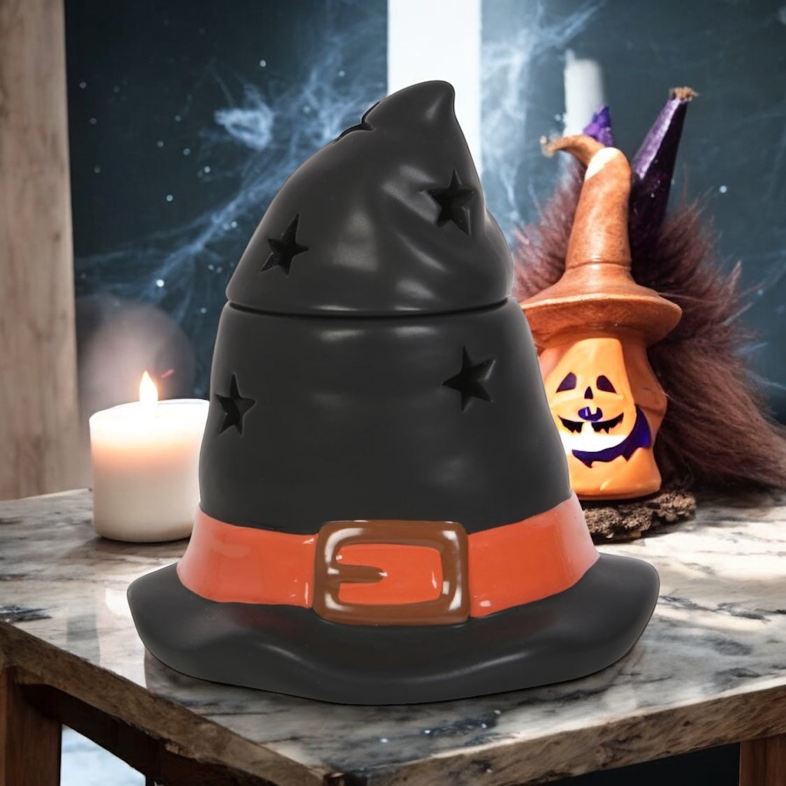 Halloween Witch Wizard Hat Wax Melt and Essential Oil Warmer