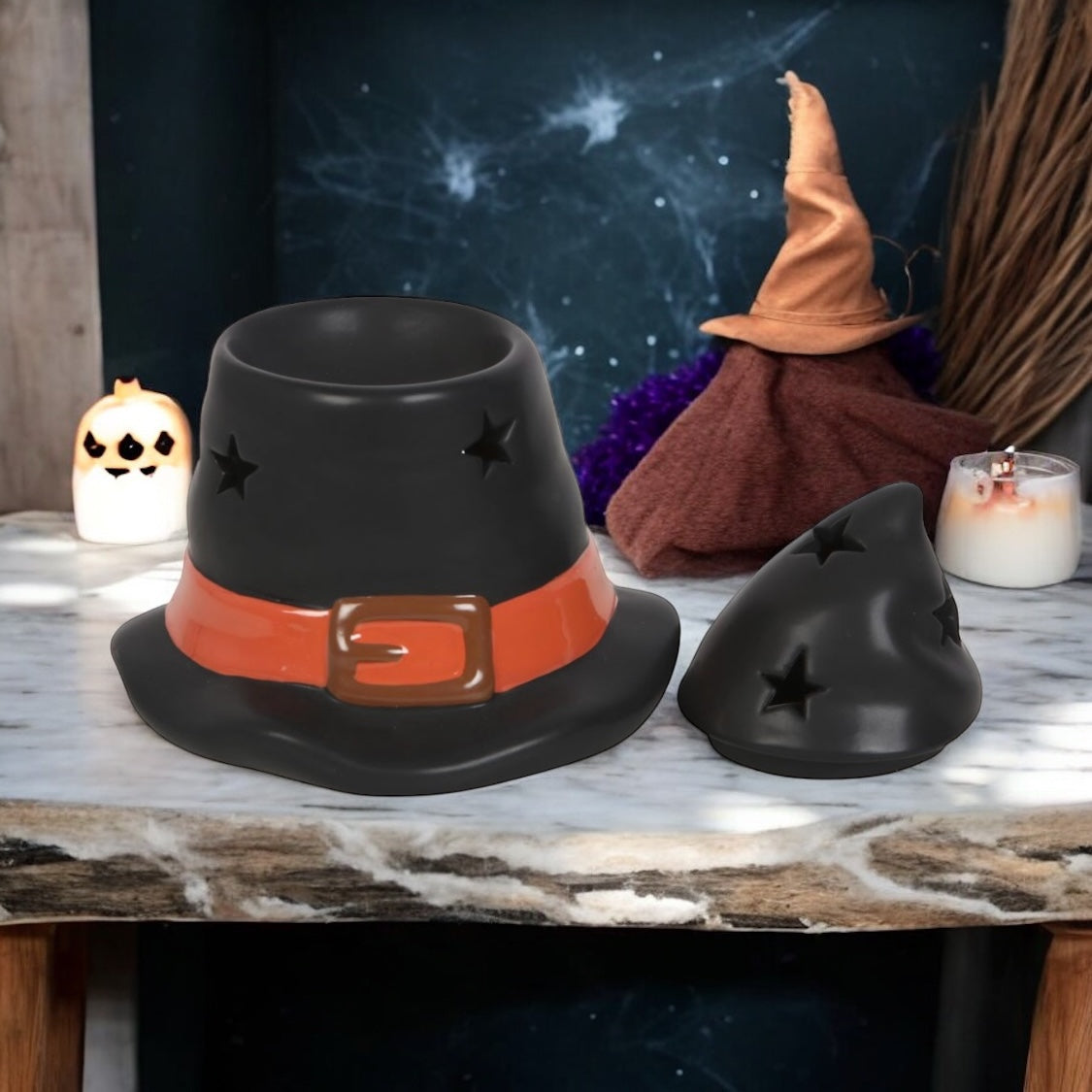 Halloween Witch Wizard Hat Wax Melt and Essential Oil Warmer